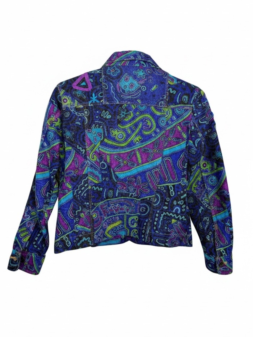 Rudy Rd Petite Women’s “Hearts Of Palm” Denim Jacket NWOT. Size 6 Petite. - Picture 15 of 15
